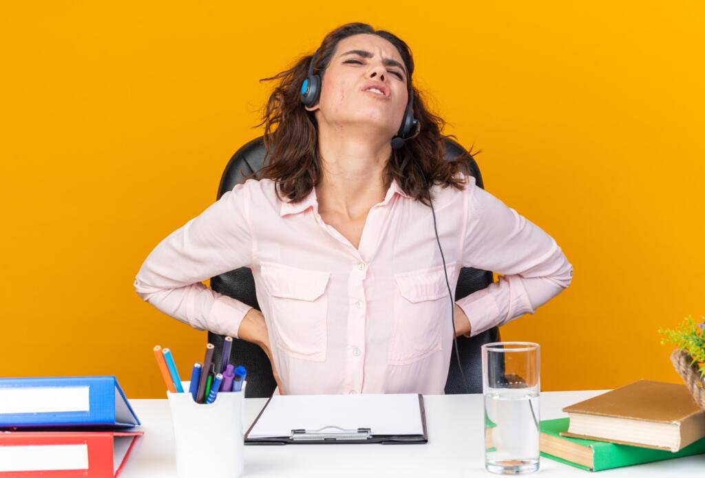 Silla ergonómica en el trabajo