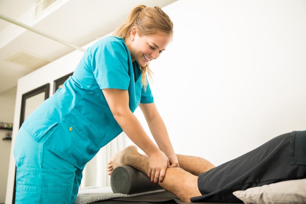 Sesión de fisioterapia